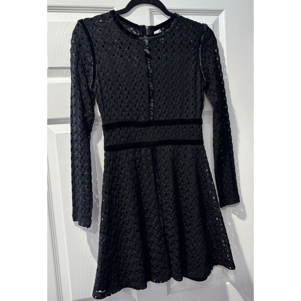 Women’s Exhilaration Black Lace Dress Size XS Whimsigoth Goth Emo Dark Romantic